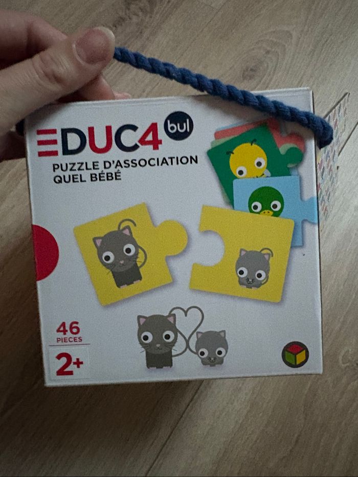 Jeu puzzle 2 pièces - association - photo numéro 3