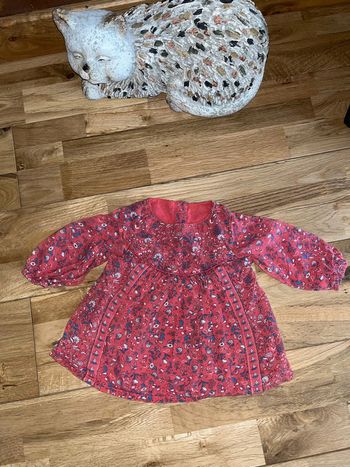 Blouse fleurie liberty TAO très bon état 3mois/59cm