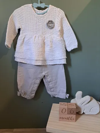 Combinaison fille - Trois pommes - 6-9 mois