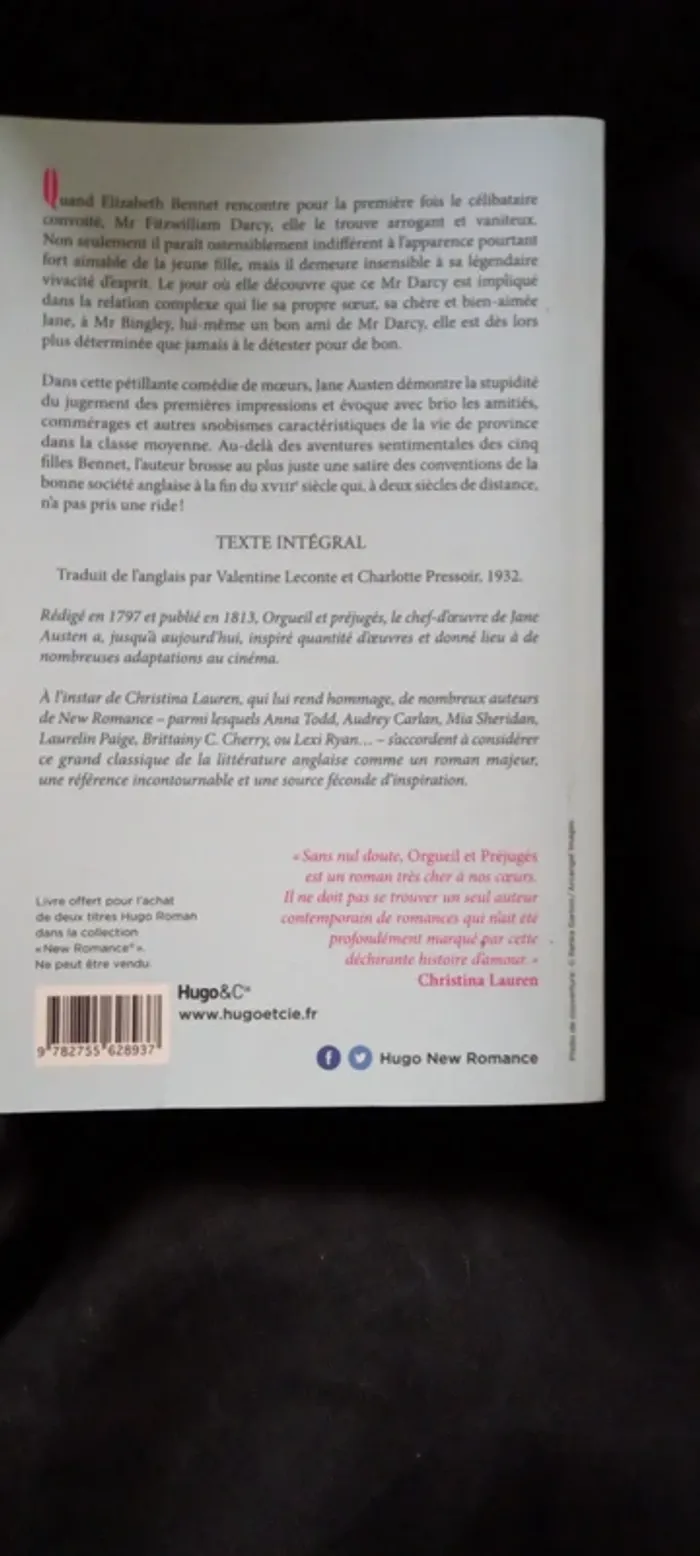 Livre Orgueil et préjugés - photo numéro 2