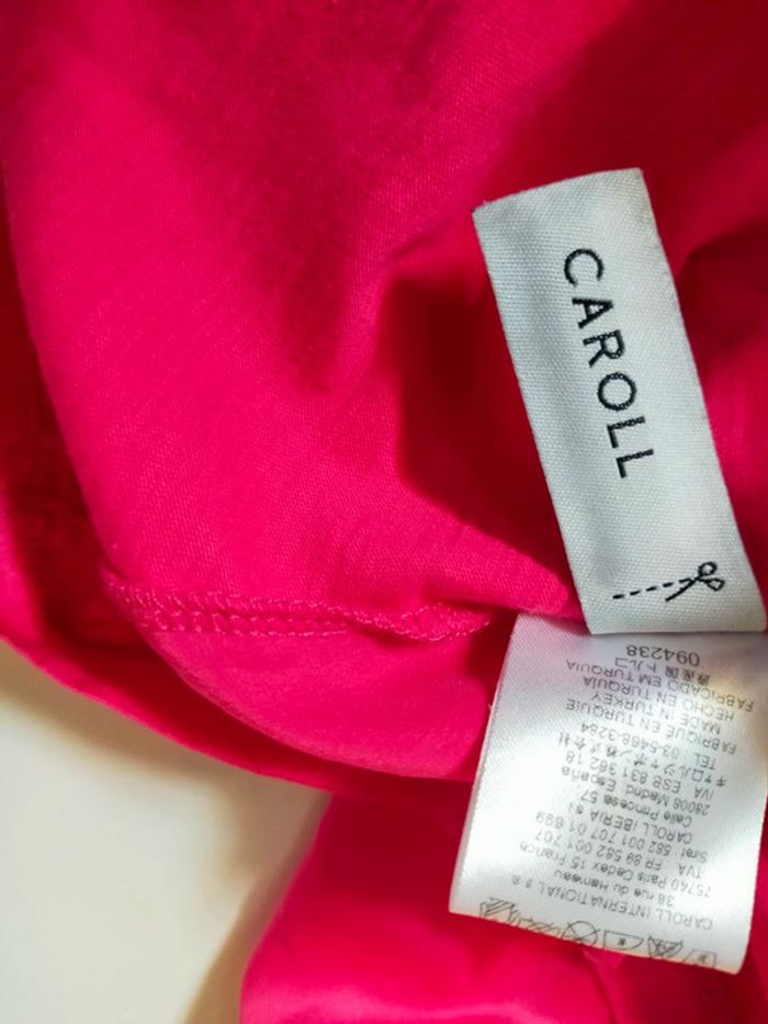 Haut femme Caroll – Taille 38 – Fuchsia éclatant - photo numéro 10