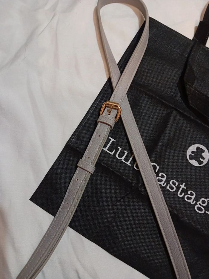 Sac Bandouillère Lulu Castagnette Gris Clair - photo numéro 11