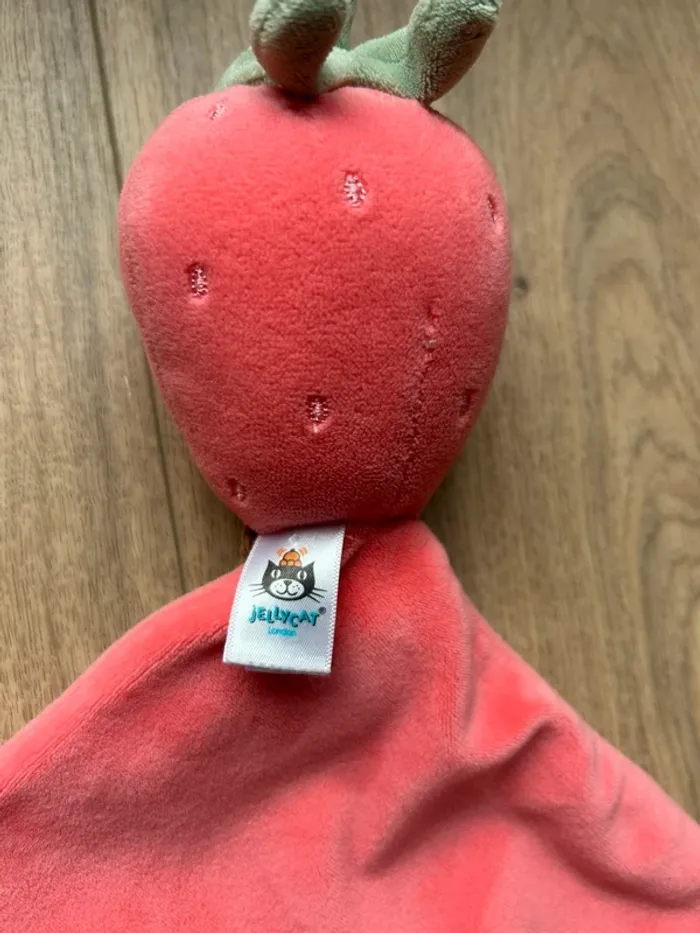 Doudou plat fraise jellycat - photo numéro 5