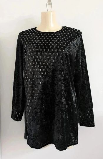 Blouse vintage en velours - taille 46