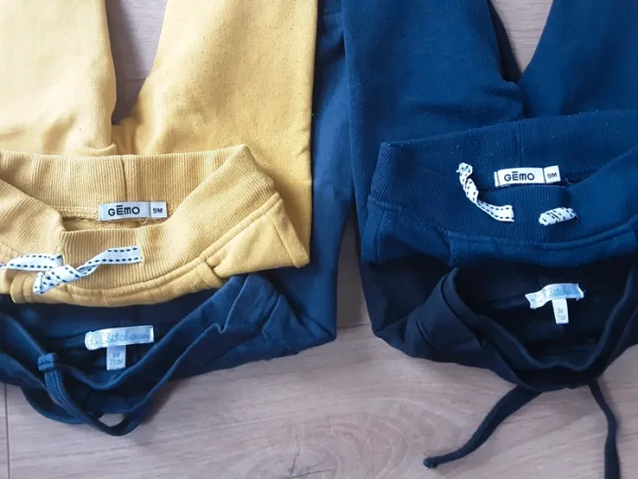 Lot de 4 bas de jogging taille 9 mois - photo numéro 2