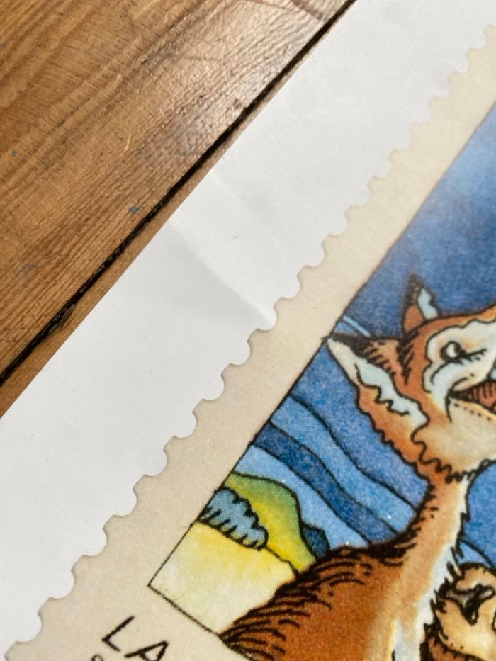 Affiche cartonnée timbre 1995 fables de La fontaine - photo numéro 2