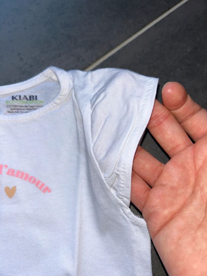 Lot de 2 t-shirts et short bébé fille Kiabi dpam - photo numéro 5