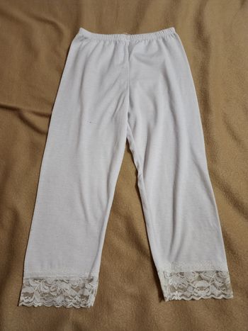 Legging court à dentelle