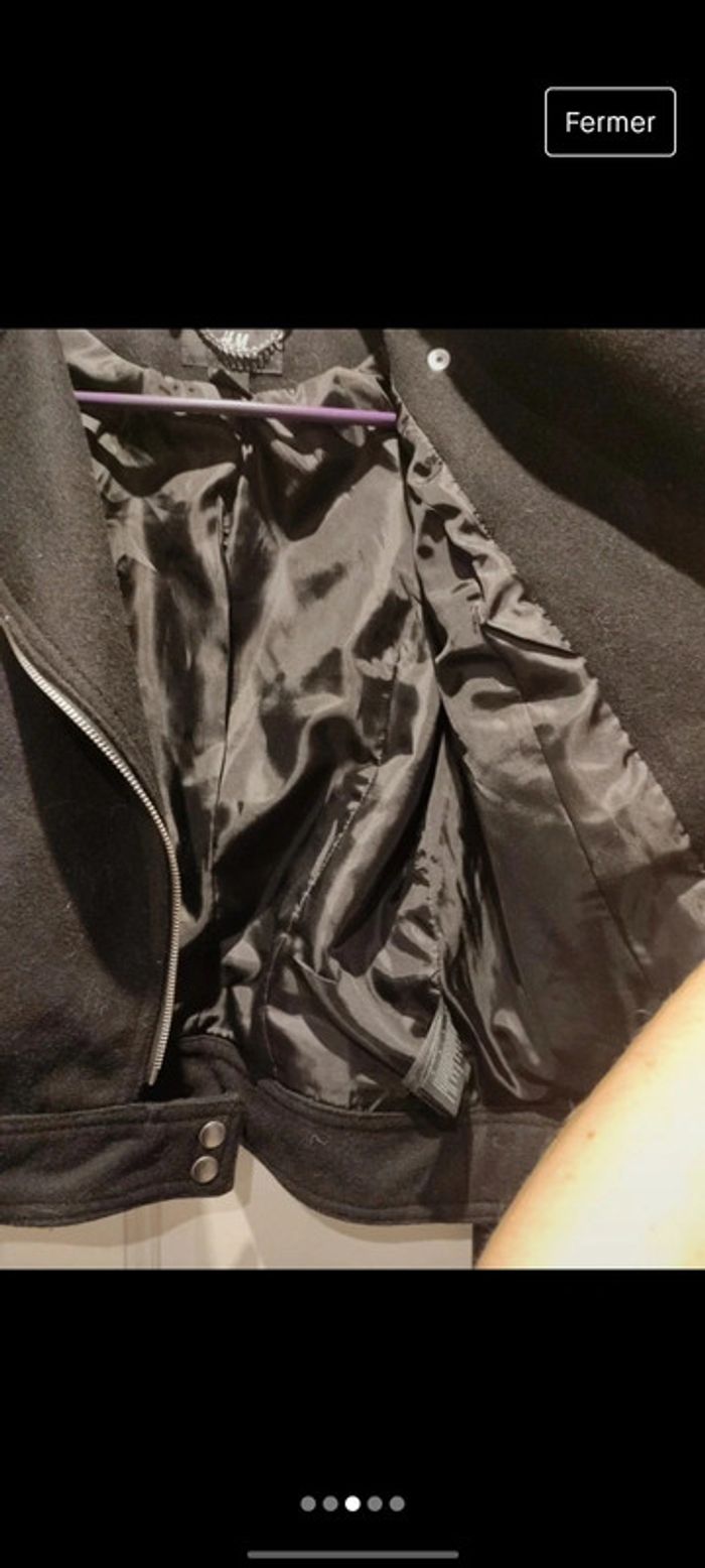 Veste noire H&m taille 38/M neuf sans étiquette - photo numéro 3
