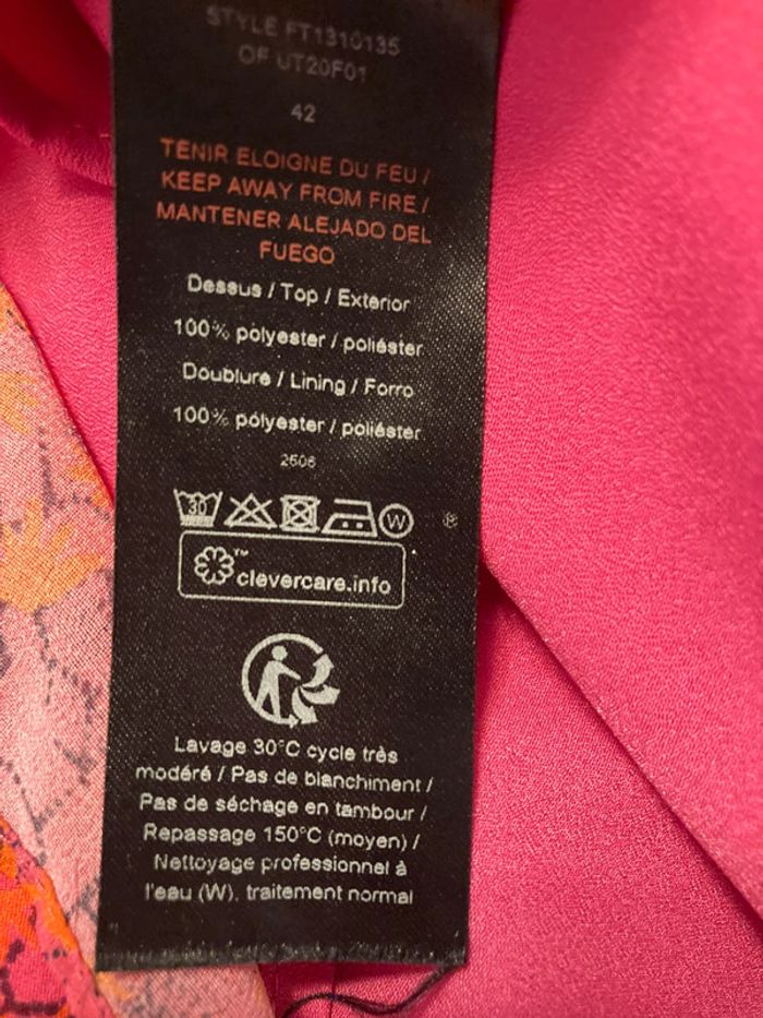 Superbe blouse neuve fuschia || T42 || One Step - photo numéro 10