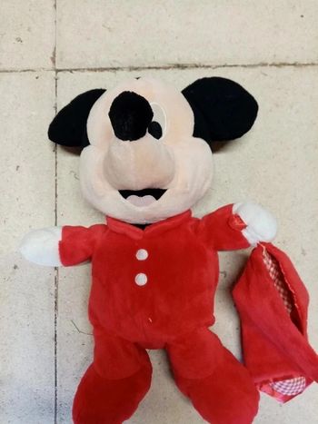 Peluche mickey avec son doudou