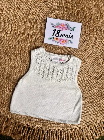 Pull sans manches Zara 18 mois