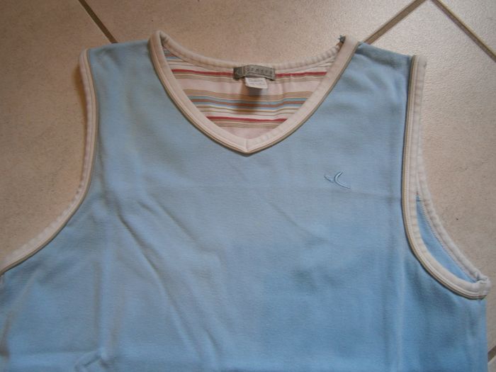 Débardeur bleu ciel DECATHLON Taille XL - photo numéro 2