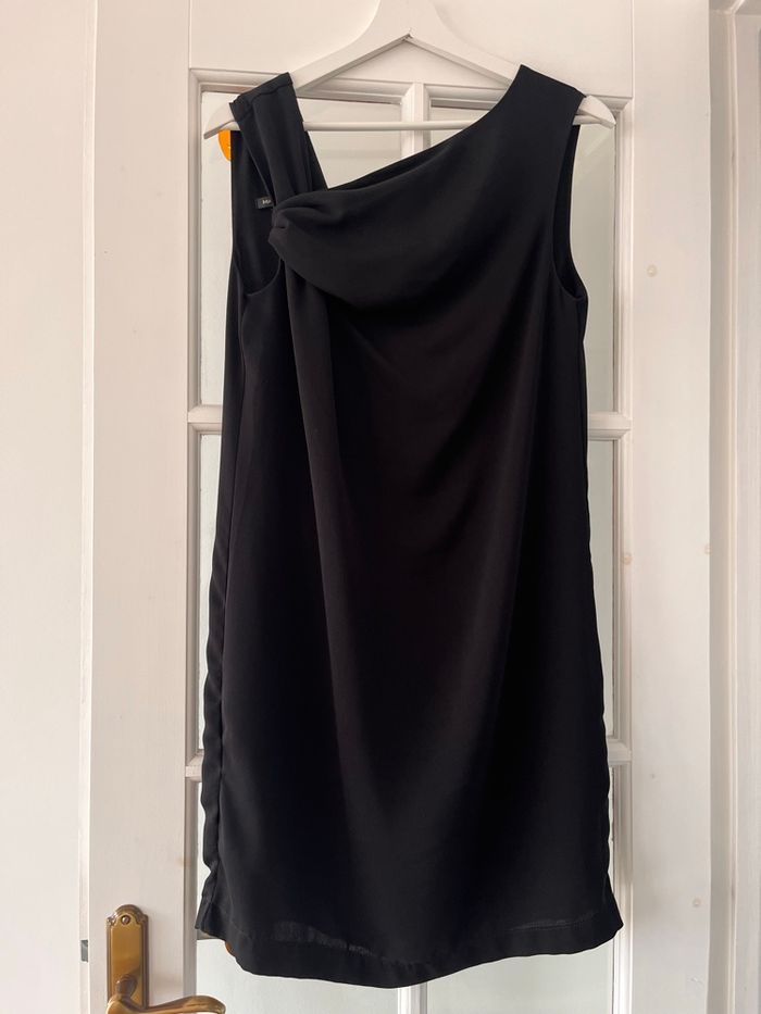 Robe drapée Mango noir TS - photo numéro 4
