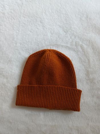 Bonnet mixte coloris rouille Monoprix Kids taille 3 / 6 ans