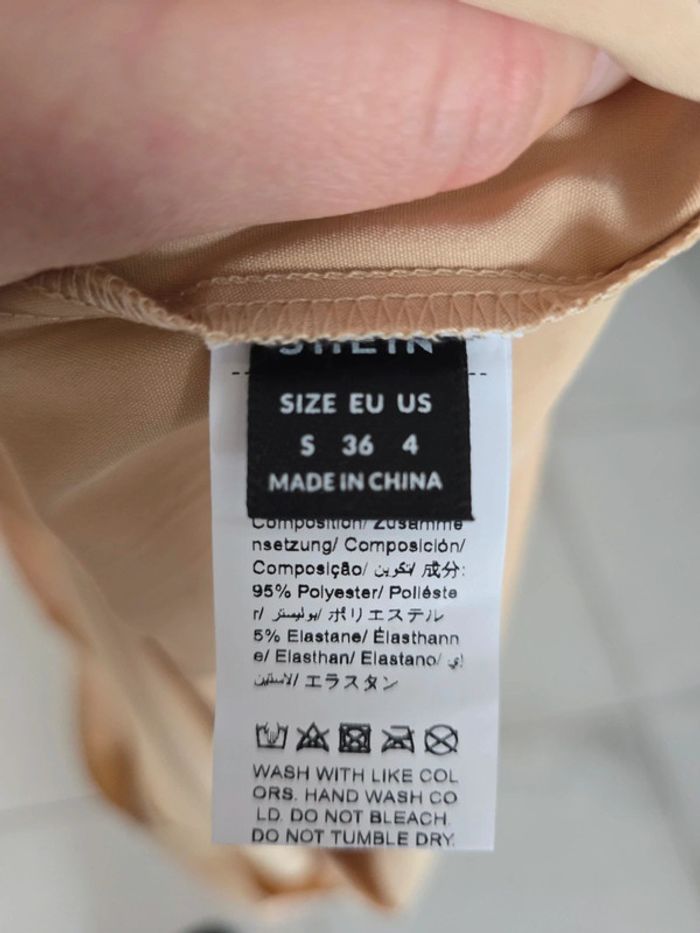 Robe beige taille S - photo numéro 4