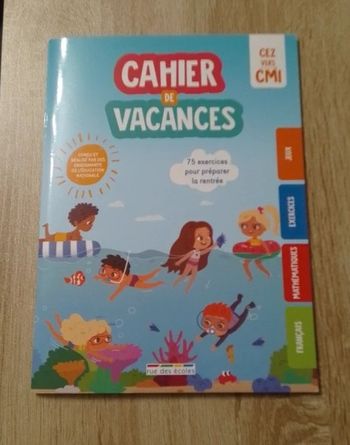 cahier de vacances du CE2 au CM1 - rue des écoles - édition 2025