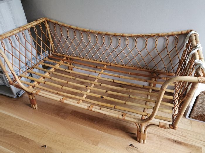 Lit banquette rotin - photo numéro 4