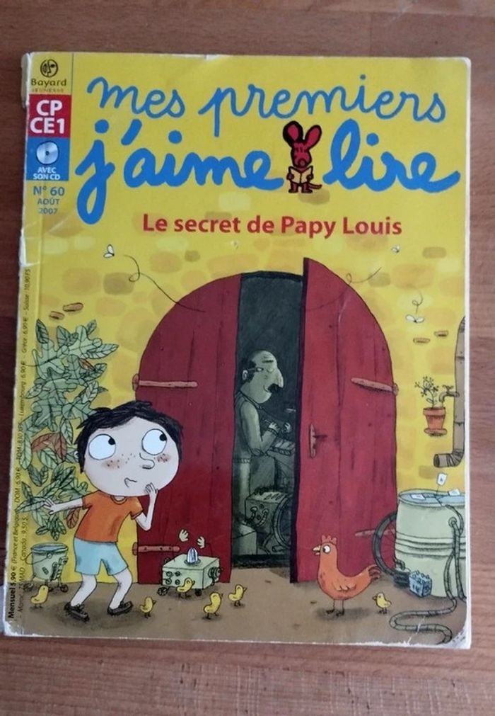 Magazine Mes premiers j'aime lire - Le secret de Papy Louis