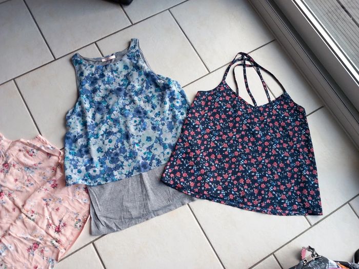 Lot de 3 tuniques femme hollister camaieu naf naf 38 tbe - photo numéro 3