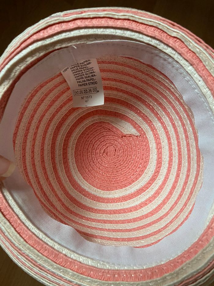 Jolie chapeau bébé fille T. 47 neuf - photo numéro 4