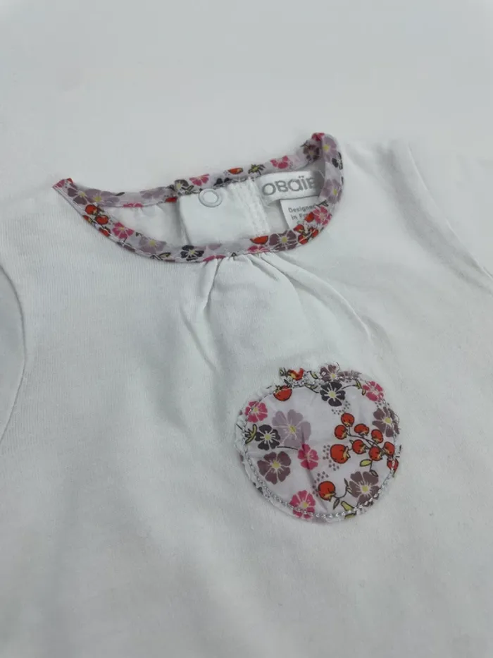 Tee-shirt manches longues - Obaibi - 1 mois (53cm) - photo numéro 2