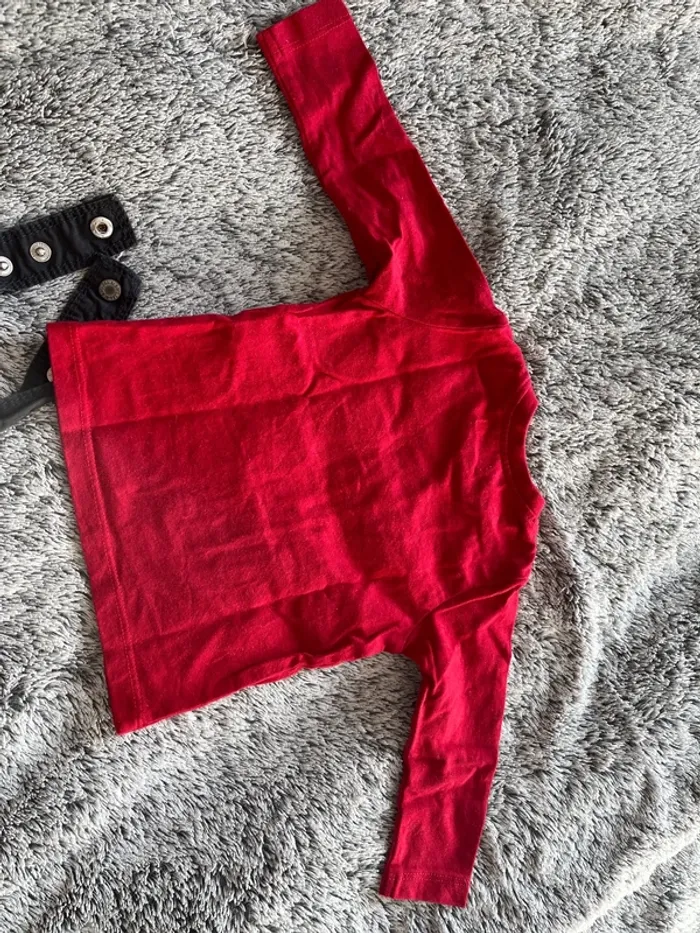 Ensemble bébé 3 mois salopette obaïbi tee shirt IKKS - photo numéro 7