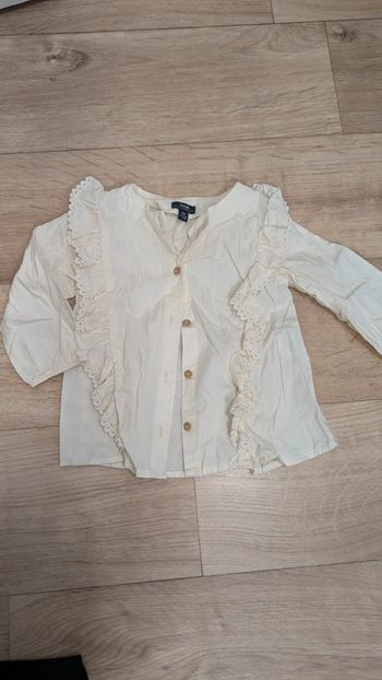 Blouse manches longues Écru Kiabi 12 Mois