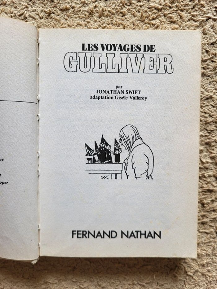 Livre ancien pour enfants "Les voyages de Gulliver" de Jonathan Swift - Nathan 1977 - photo numéro 5