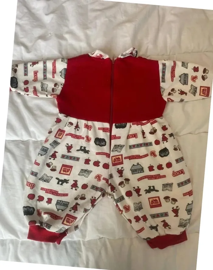 Combinaison vintage le petit chaperon rouge 9 mois mixte - photo numéro 3