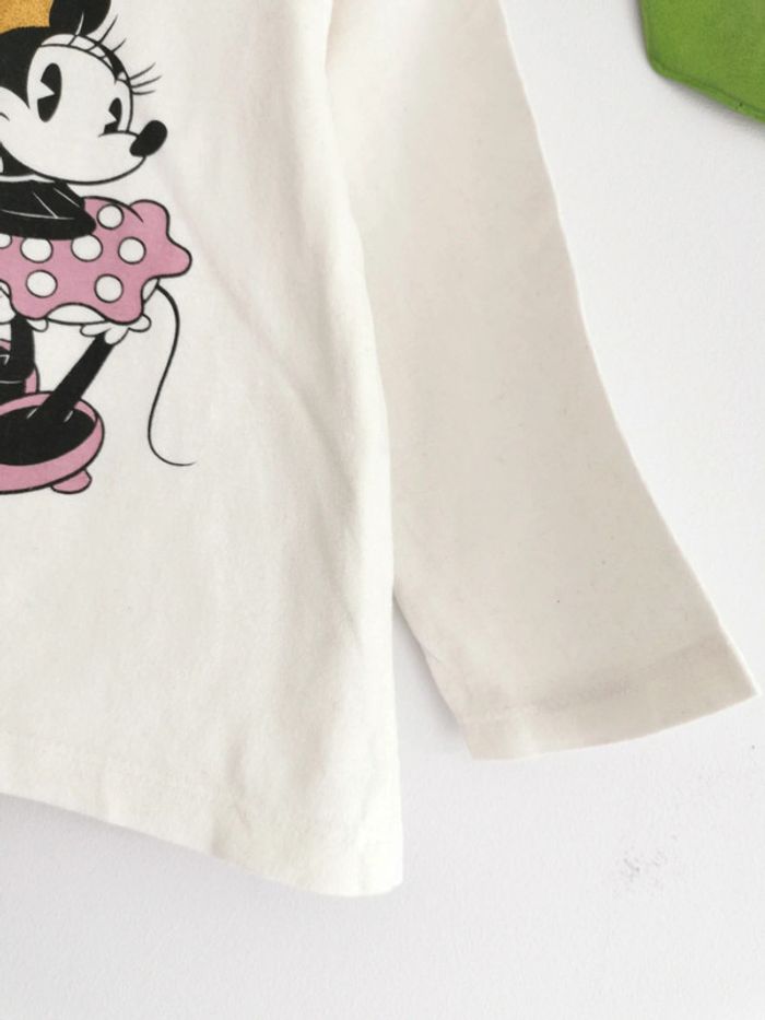 Tee-shirt col roulé Minnie "Je suis unique" Disney 24 Mois - photo numéro 4