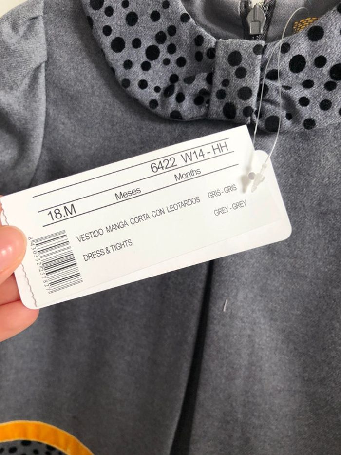 Ensemble robe et collant gris - photo numéro 3