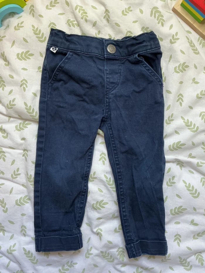 pantalon marine taille réglable 18 mois grain de blé - photo numéro 3