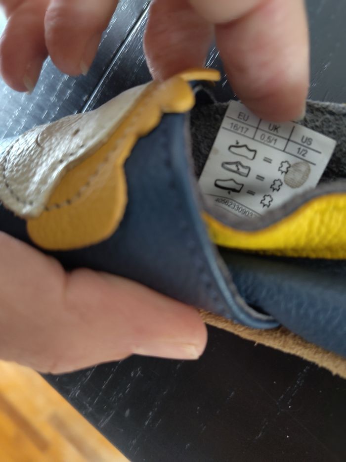 Chaussons bébé cuir Lupilu NEUFS