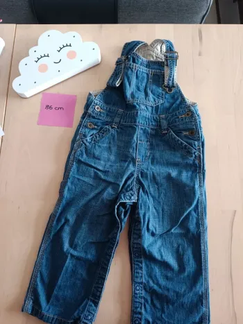 Salopette en jean mixte 86cm hm