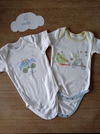 Lot de 2 bodies 6 mois