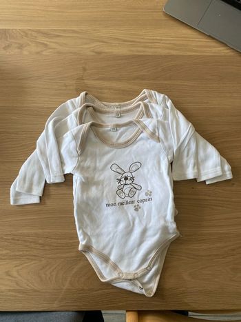 Lot de 3 body 12 mois