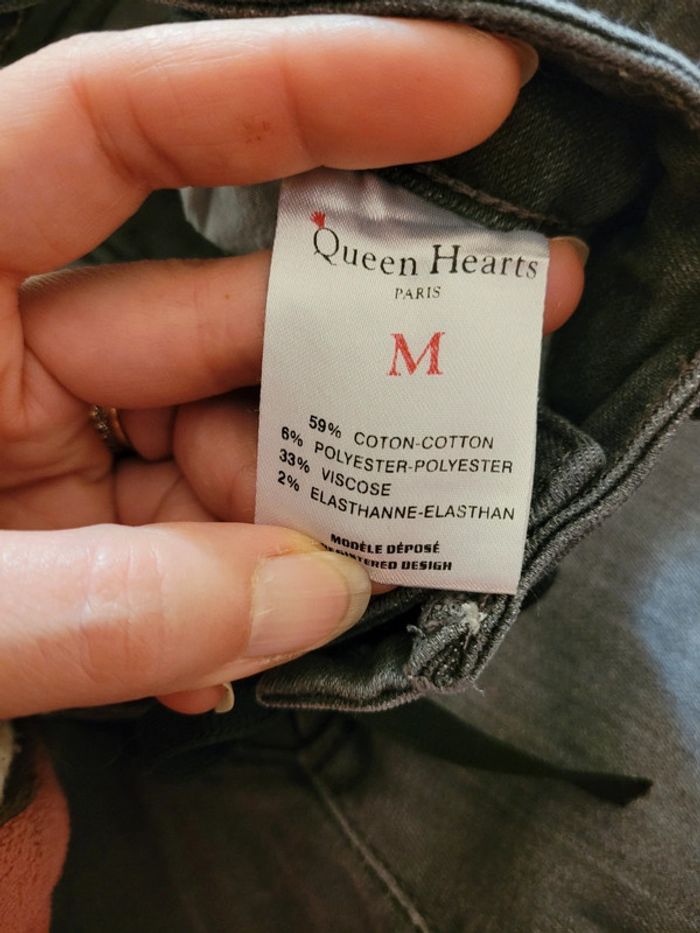 Jean gris skinny taille lacet - photo numéro 5