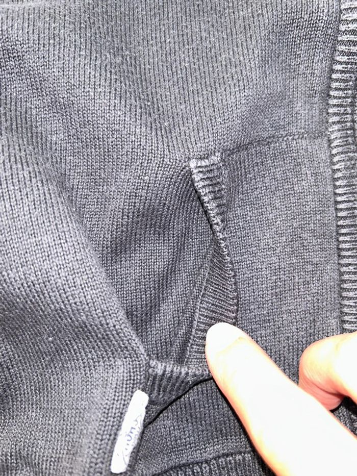 Pull sweat gilet zippé à capuche garçon Kiabi - photo numéro 4