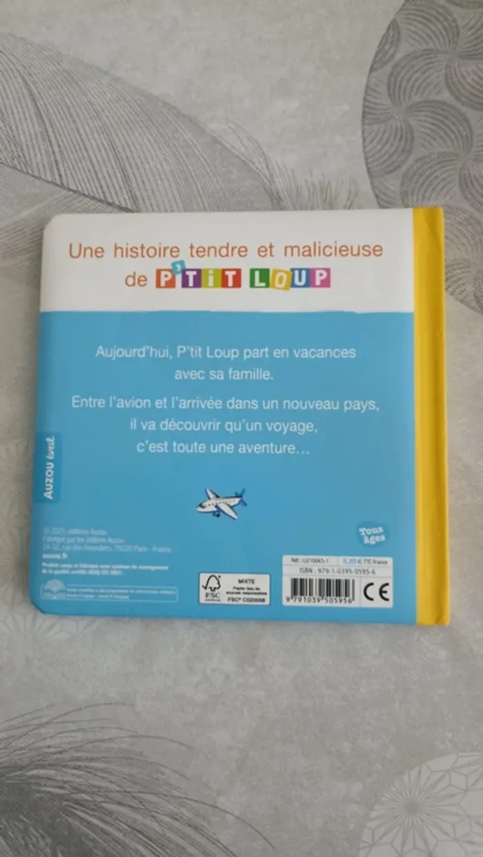 Livre p'tit loup part en voyage Auzou - photo numéro 2