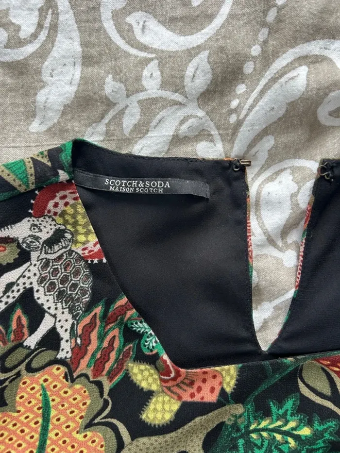 Robe fleur scotch & soda taille s - photo numéro 4