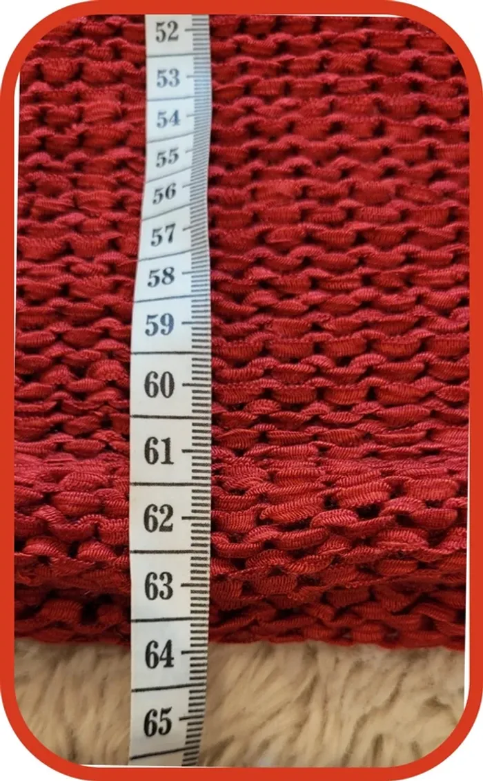 Pull rouge dentelle BlanchePorte taille 40 - Très bon état - photo numéro 7