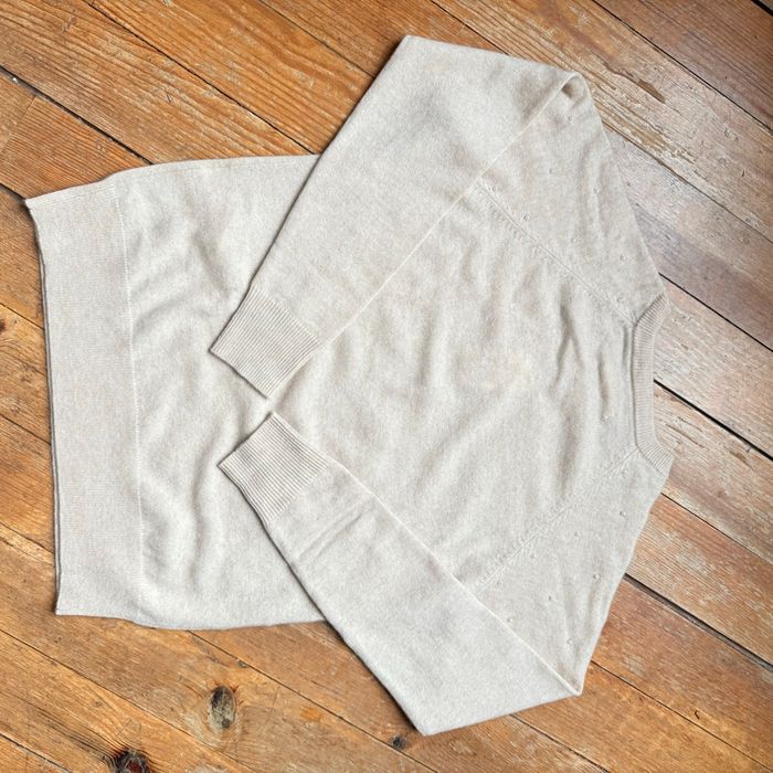 Magnifique pull Burton en cachemire avec des perles - photo numéro 8