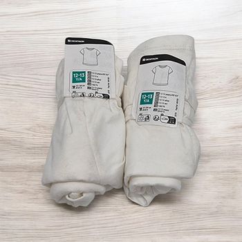 Decathlon lot 2 T-shirts blanc multisport enfant * 12/13 ans *