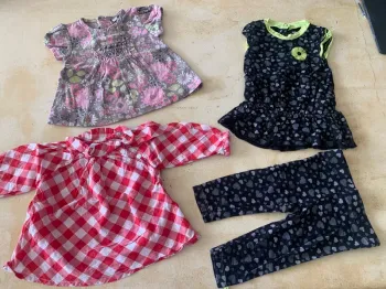 Lot été fille t shirt chemise ensemble robe 3 mois