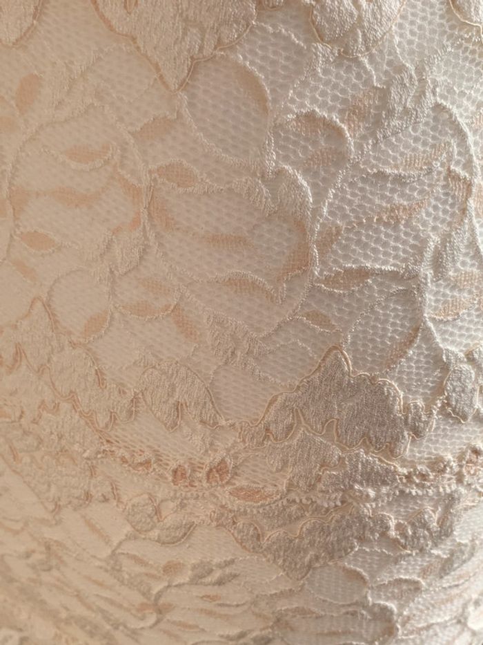 Jupe lingerie dentelle beige L - photo numéro 5