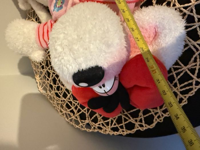 Peluche Diddlina Blanc Rose - photo numéro 5