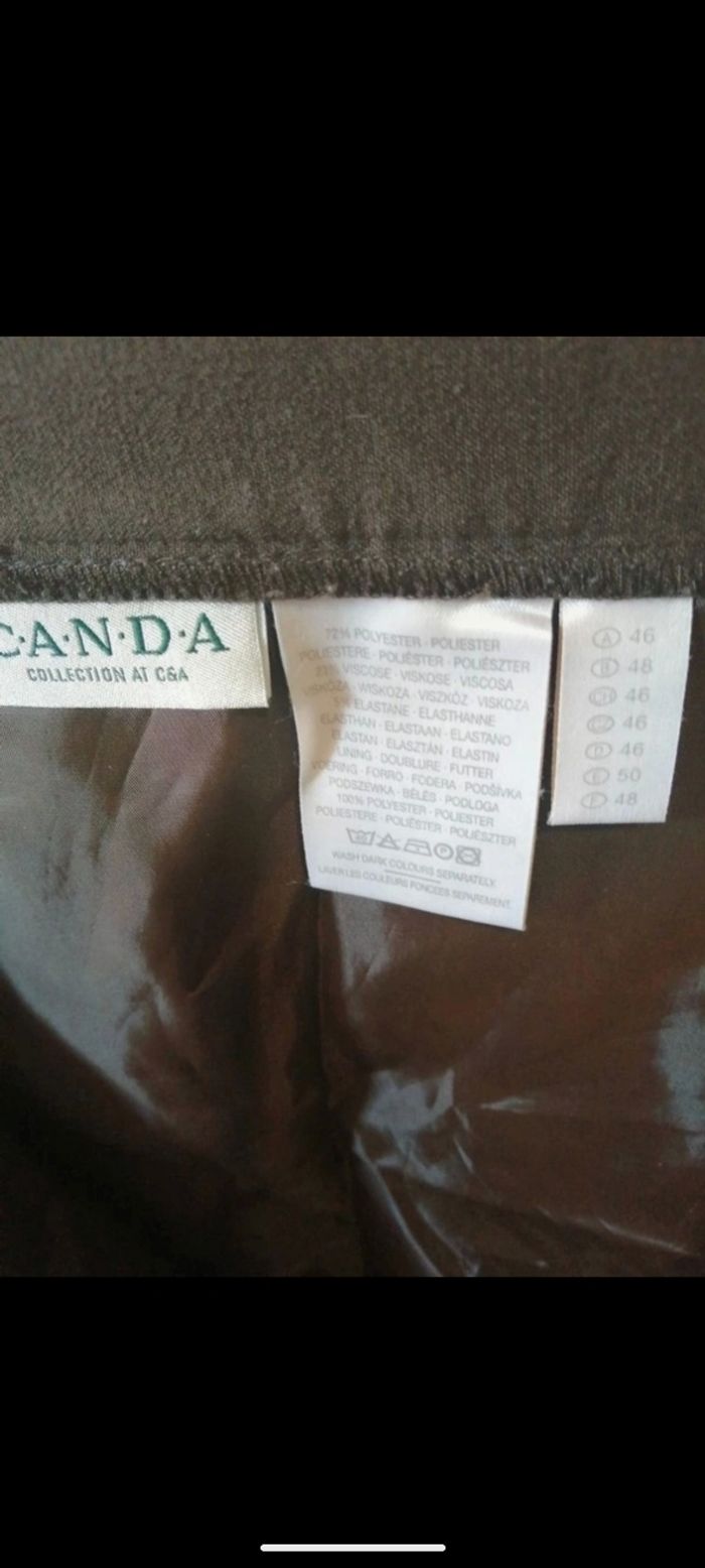 Très belle jupe Canda marron. Taille 48 - photo numéro 7