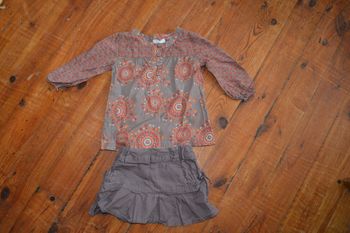 Ensemble Tunique + jupe Kimbaloo 18 mois