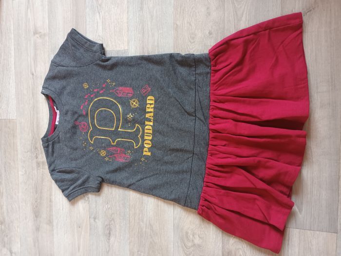 robe harry potter 10 ans neuf gris bordeau fille manches courtes - photo numéro 1
